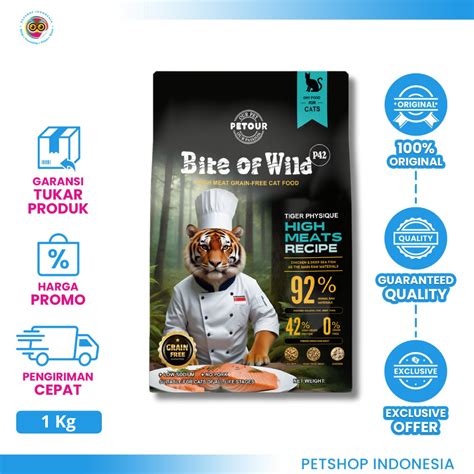 Bite of Wild Cat Food P42 1kg | Makanan Kering Kitten & Dewasa