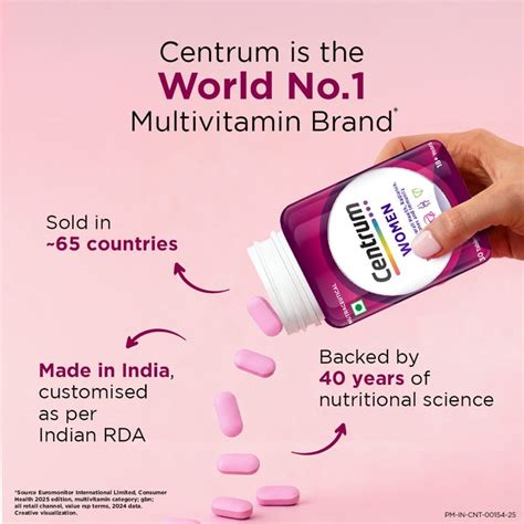 Buy Centrum Women 50 Tablets for INR 685.00 | Centrum