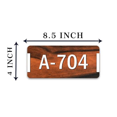 Customised Flat Number Name Plate – ChitraChaya