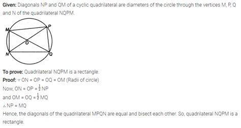 If diagonals of a cyclic quadrilateral are diameters of the circle ...