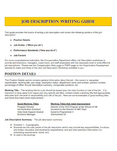 Image result for How to Write a Job Description
