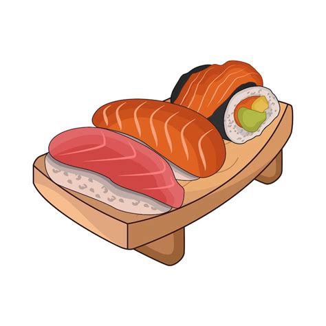 Tuna salmon fish sushi Vectors - Download Free High-Quality Vectors ...