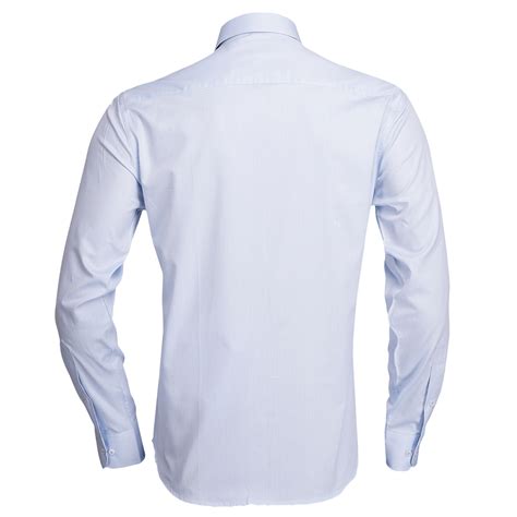 Sky Blue long-sleeved shirt with embroidery symbolising unity – Amit Arora
