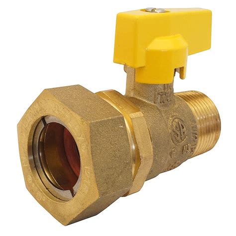 PRO-FLEX 3/4-in CSST Brass Gas Flare Valve in the CSST Pipe, Fittings ...