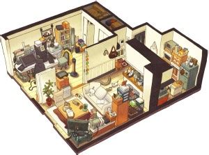 Ananyadesigns Anime apartments-mess-messy-room-rooms Wallposter Paper ...