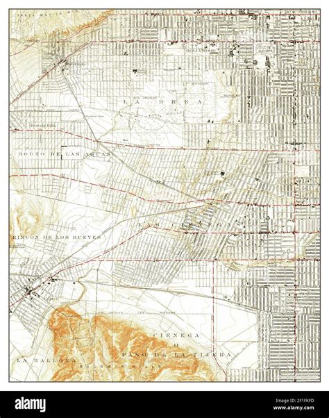 Old map of hollywood hi-res stock photography and images - Alamy