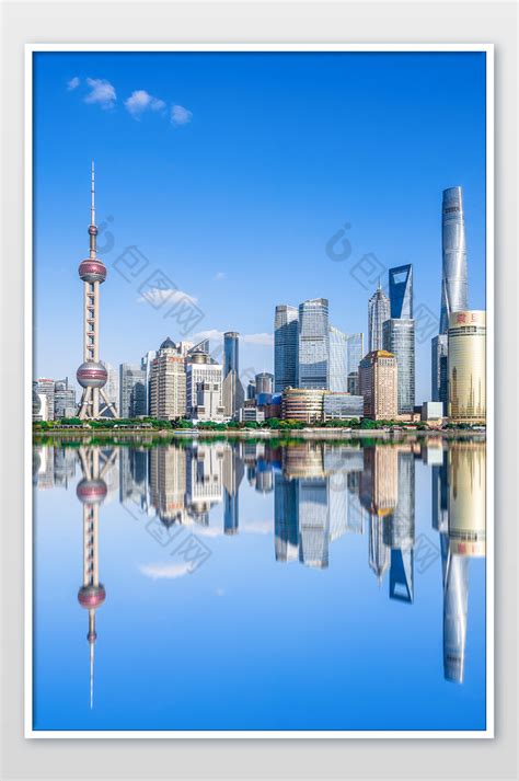上海蓝天浦江城市建筑图片-包图网