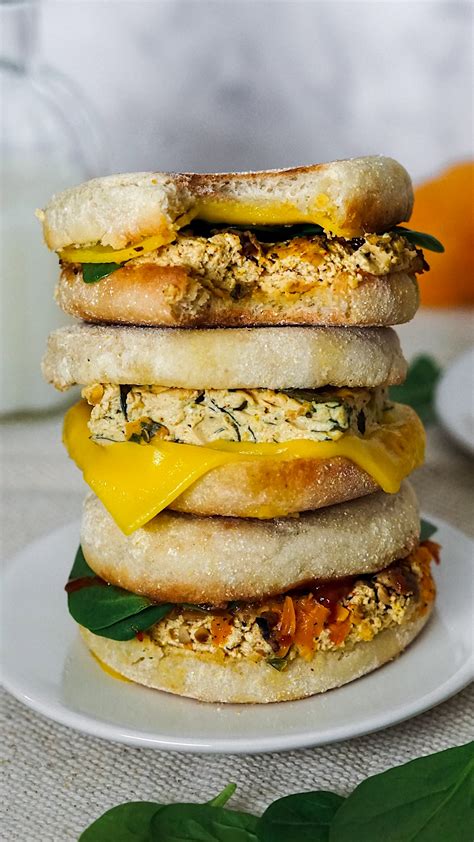 3 Make Ahead Breakfast Sandwiches - Nikki Vegan
