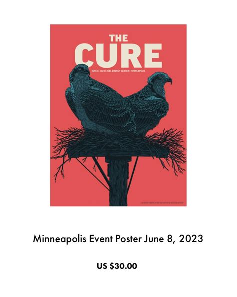 The Cure Merch for Minneapolis 06/08 : r/TheCure