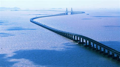 Donghai Bridge - China Hangzhou, Tianjin, Qingdao, Bay Bridge, Worlds ...