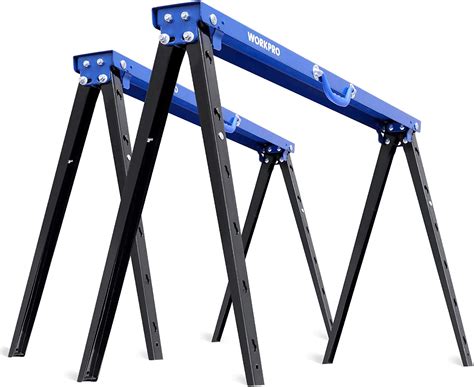 WORKPRO Portable Folding Sawhorse, 1000 lb. Weight | Ubuy India