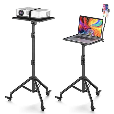 Facilife Projector Stand Tripod with Wheels, Laptop Tripod Stand ...
