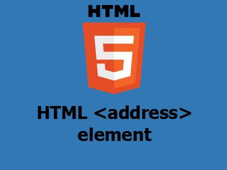 HTML Address Tag 的图像结果