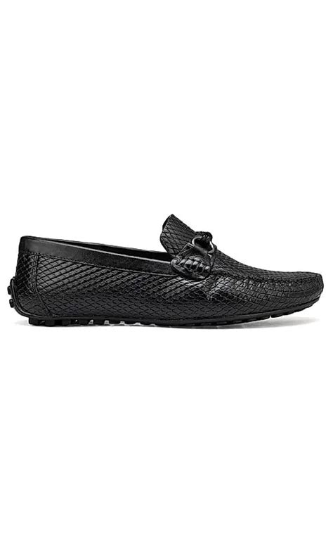 Black Textured Leather Moccasins – Rosso Brunello Leathers Pvt. Ltd.