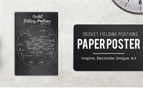 Seven Rays Cricket Fielding Positions Small Abstract Poster (12X18 ...