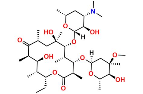 Erythromycin B | CAS No- 527-75-3 | Erythromycin USP Related Compound B ...
