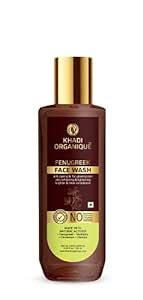 Khadi Organique Fenugreek Face Wash - For Glowing Skin, Anti-Ageing ...