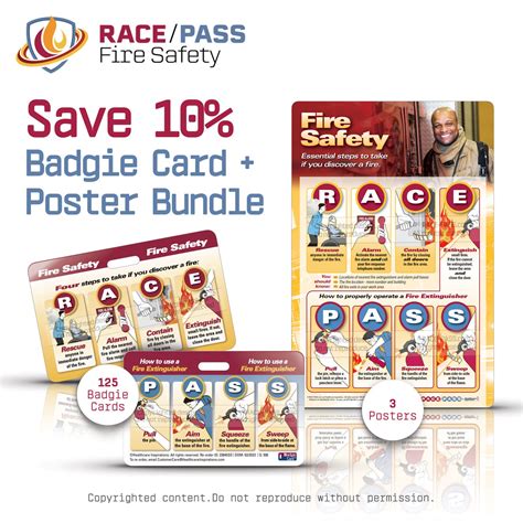 SAVE 10% on our Badgie Card & Poster Bundle - RACE/PASS Fire Safety ...