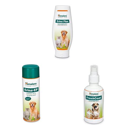 Himalaya Erina Plus Coat Cleanser with Conditioner, 200 ml & Erina Ep ...
