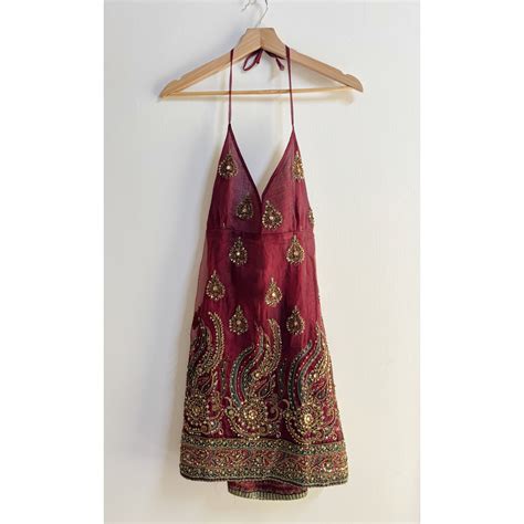 Maharani intricate gold and green threadwork bead dress – Kaveri Collective