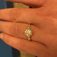 Buy Three Stone Moissanite Unique Diamond Wedding Ring Bezel Set ...