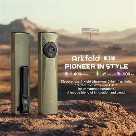 OLIGHT Arkfeld Ultra 1400 Lumens EDC Flat Flashlight India | Ubuy