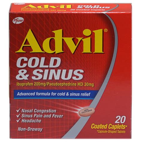 Advil Cold & Sinus 20'S | Pharmacy and More