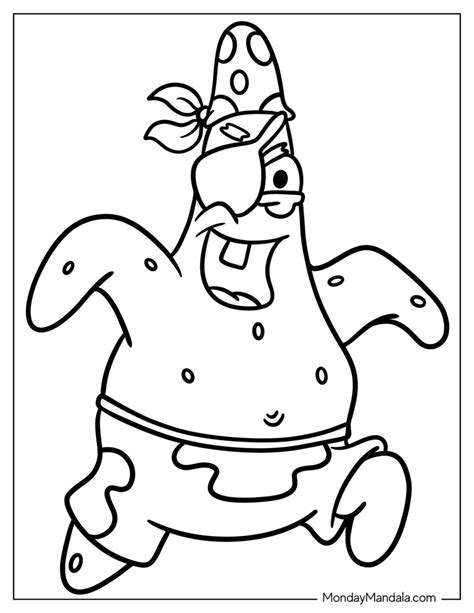 22 Patrick Star Coloring Pages (Free PDF Printables)