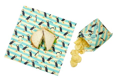 Beeswax Sandwich Wraps (Puffins) – BeeBee & Leaf