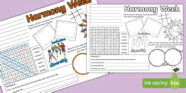Harmony Week Activity Interactive Activity Booklet Years 3-6