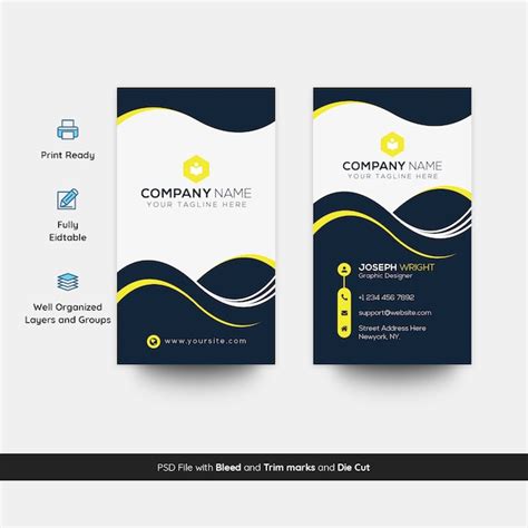 Vertical Business Card Template 的图像结果