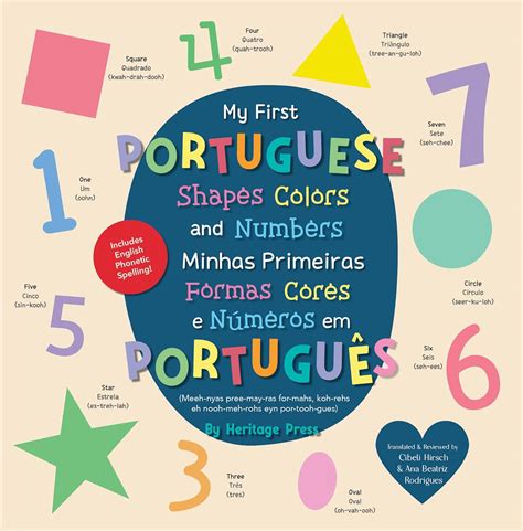 My First Portuguese Shapes, Colors, and Numbers, Board Book: Bilingual ...