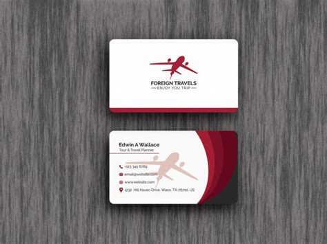 Travel Agent Business Cards 的图像结果
