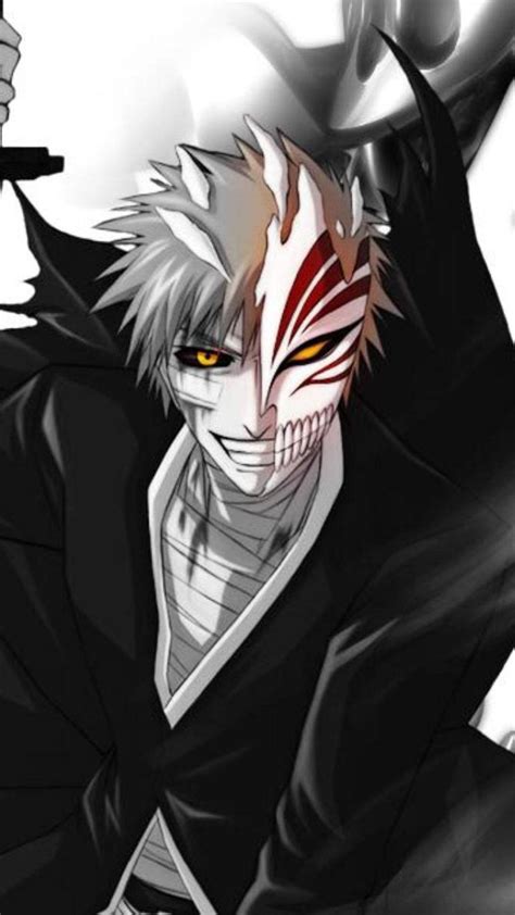 Download Smiling Hollow Ichigo Bleach Iphone Wallpaper | Wallpapers.com