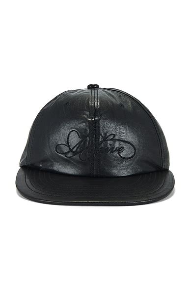 POST ARCHIVE FACTION (PAF) 8.0 Leather Cap Right in Black | FWRD