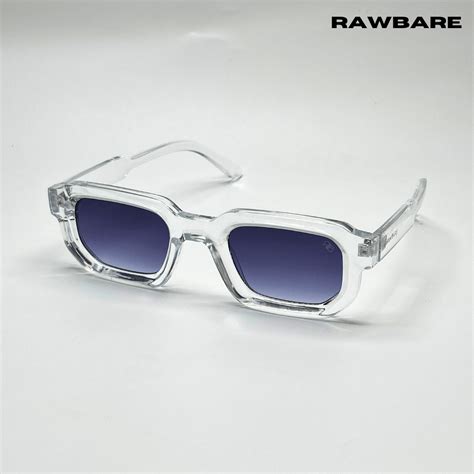 Vintage Cube Sunglasses - Transparent Grey / RB2404 – RawBare