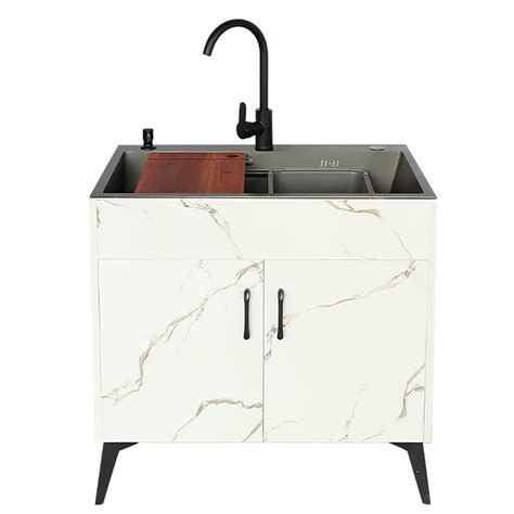 Free Standing Sink Commercial Kitchen Sink Cabinet With Cabinet Utility ...