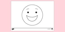 😊 Scared Emoji Mouth Colouring Sheet | Colouring Sheets