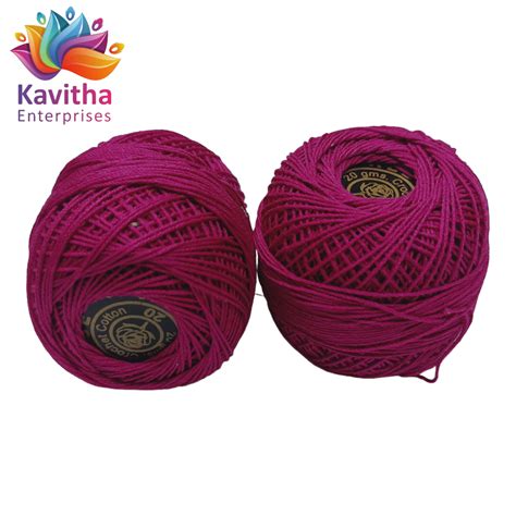**Red Rose Tatting Crochet Threads (1 Ball, 20g)** – kavitha Enterprises