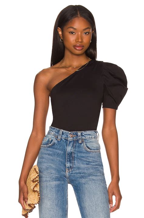 Free People Somethin Bout You Solid Bodysuit in Black | REVOLVE