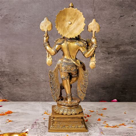 The Advitya | Brass Superfine Krishna with Flute Large Statue