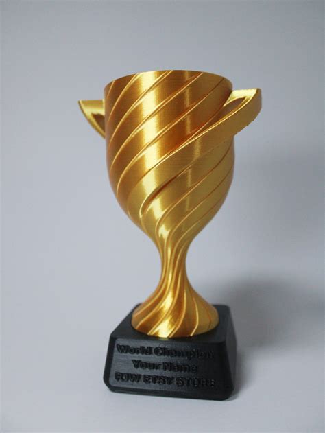 Personalized Gold Cup Trophy: 3D Printed Custom Award - Etsy UK ...
