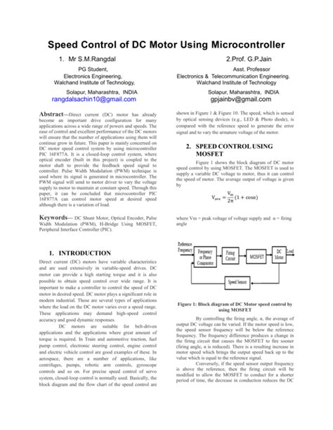 Image result for DC Motor Speed Control Using Microcontroller
