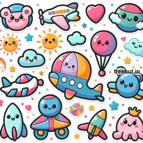 Airplane Sticker Craft Ideas for School Kids