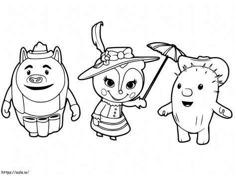 Characters From Sheriff Callie 1 coloring page