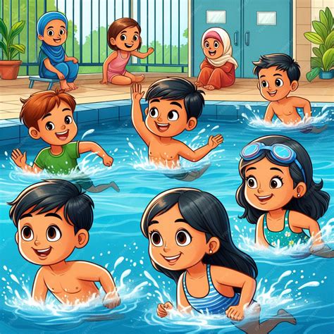 Swimming Cartoon Images 的图像结果