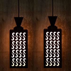 SANJAY AURA Wooden Hanging Pendant Lamp for Room, Foyer, Hallway ...