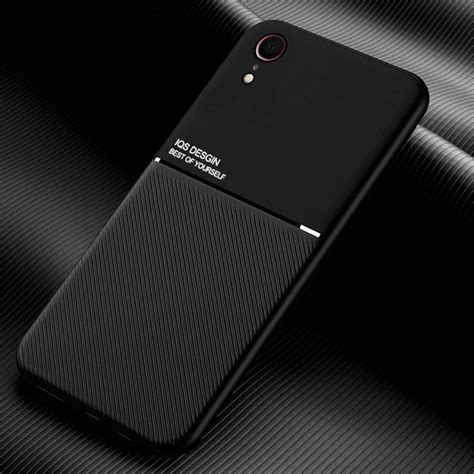 IQS Design Soft Leather Texture Case with Magnetic Car Vent for iPhone ...