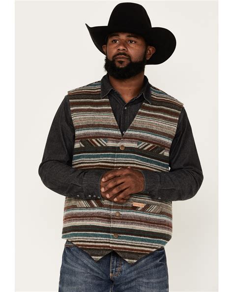 Button Front Wool Vests For Men