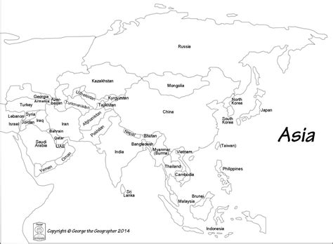 Asia Map Outline 的图像结果